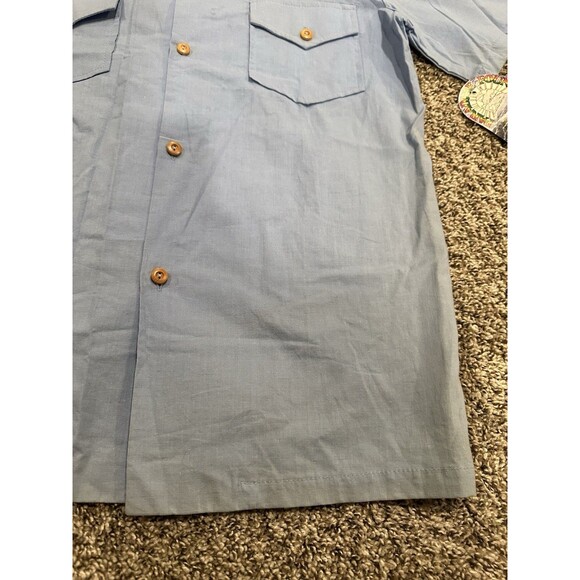 Vintage NWT Paradise Found Hawaiian Shirt Pockets Work Made in Hawaii Medium - Picture 6 of 10